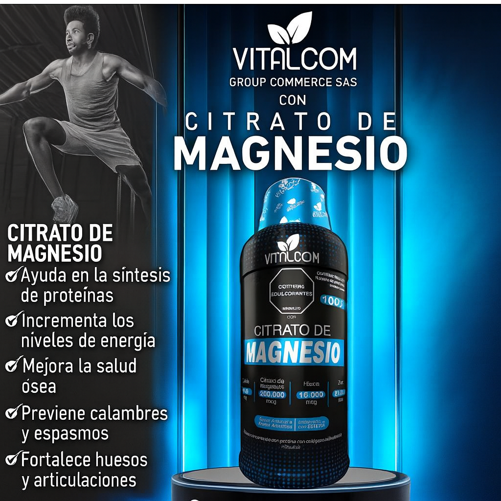 Citrato de Magnesio 1000 ml – Recupera mineral esencial para tu cuerpo