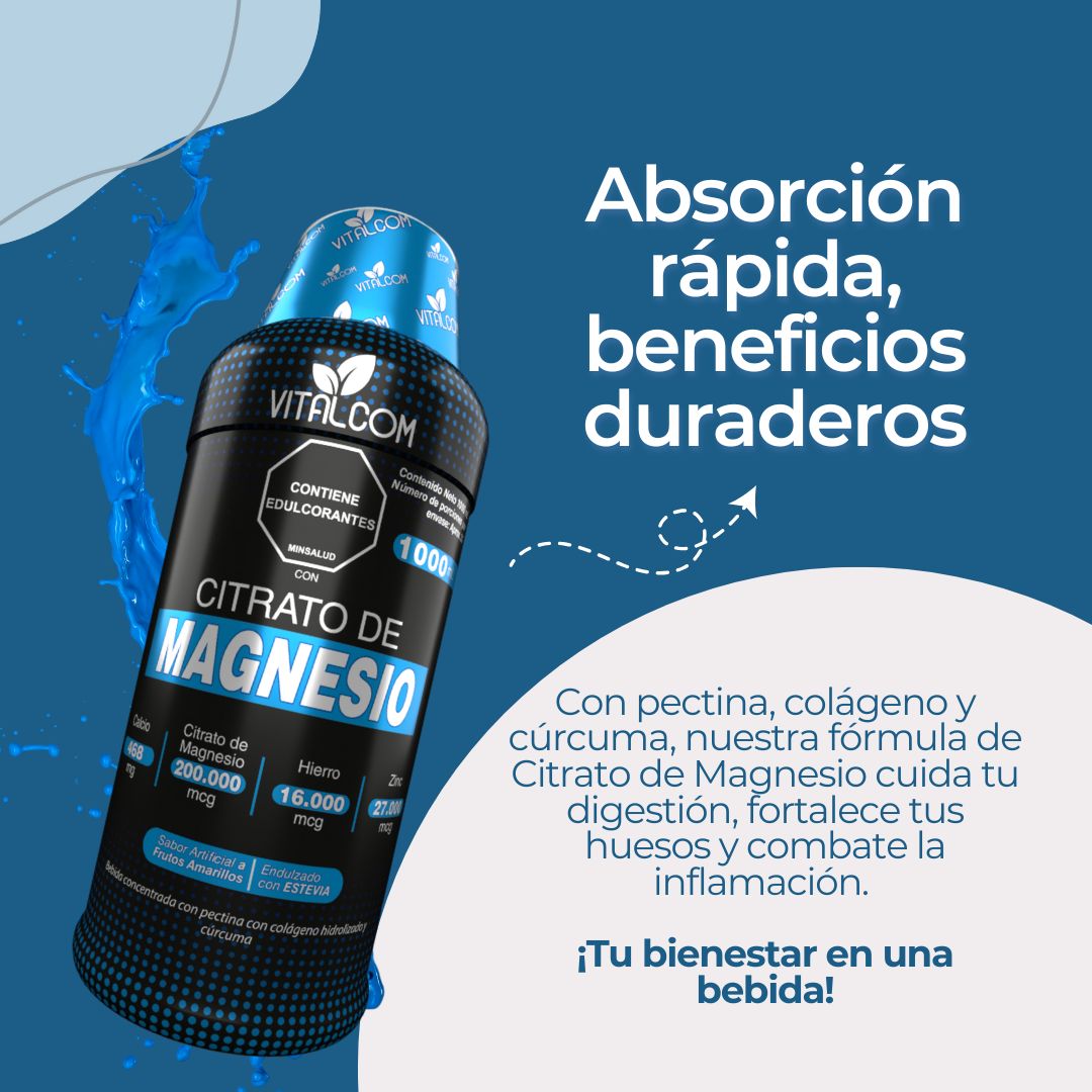 Citrato de Magnesio 1000 ml – Recupera mineral esencial para tu cuerpo