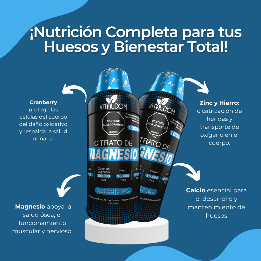 Citrato de Magnesio 1000 ml – Recupera mineral esencial para tu cuerpo
